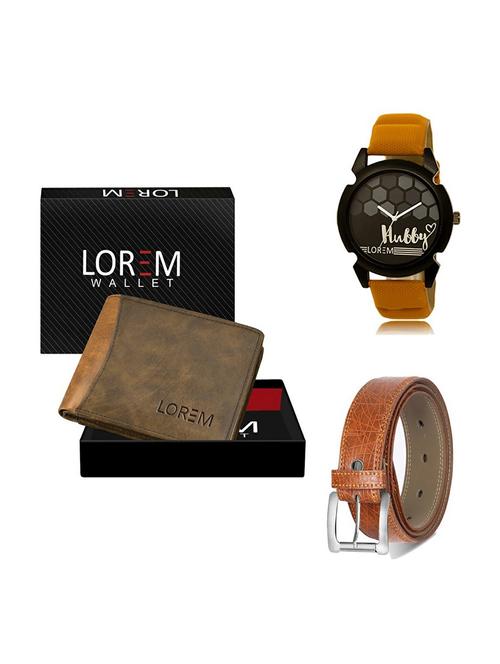 belt, wallet & watch gift combo - 19357336 - Very Small Image - 1