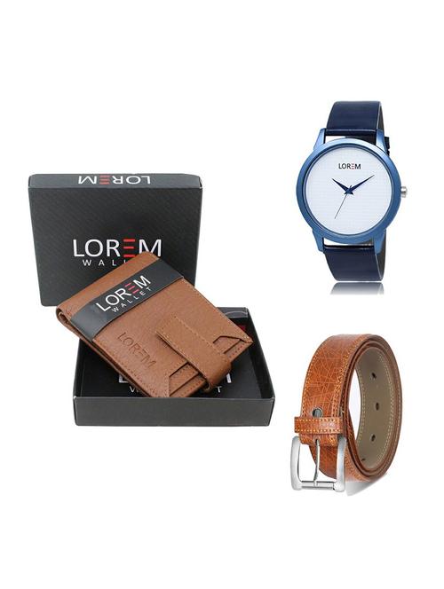 belt, wallet & watch gift combo - 19357365 - Very Small Image - 1