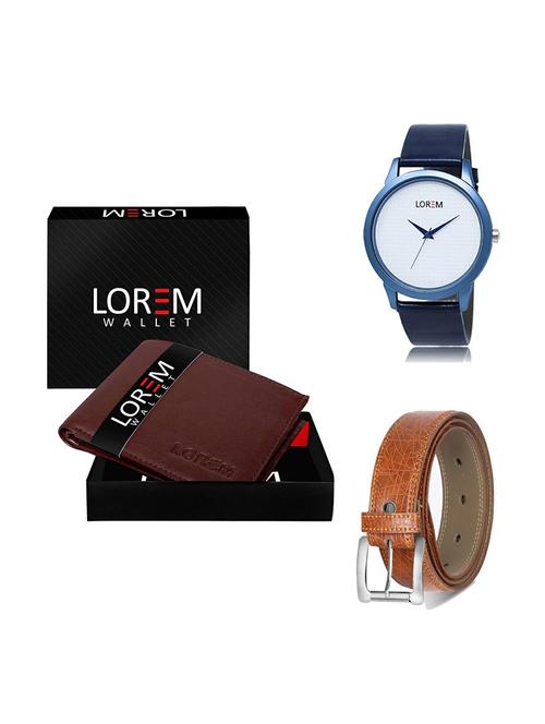 belt, wallet & watch gift combo - 19357369 - Very Small Image - 1