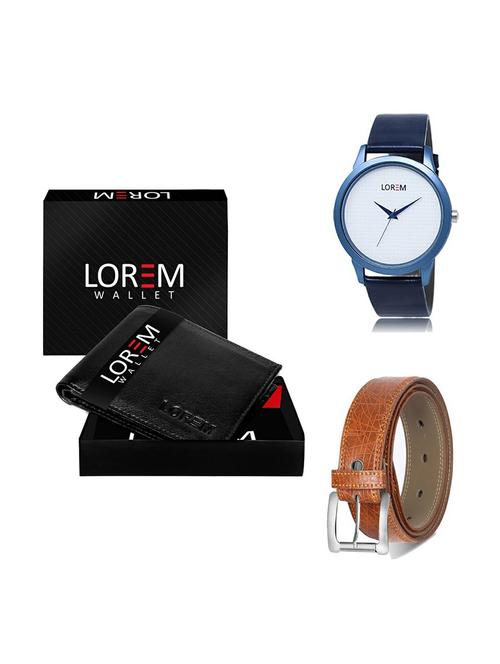 belt, wallet & watch gift combo - 19357370 - Very Small Image - 1