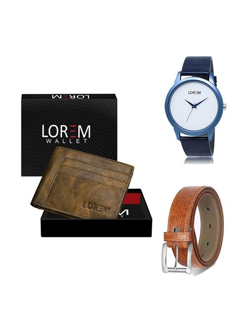 belt, wallet & watch gift combo - 19357374 - Very Small Image - 1