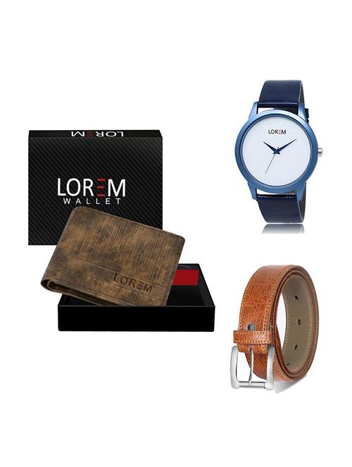 belt, wallet & watch gift combo - 19357383 - Very Small Image - 1