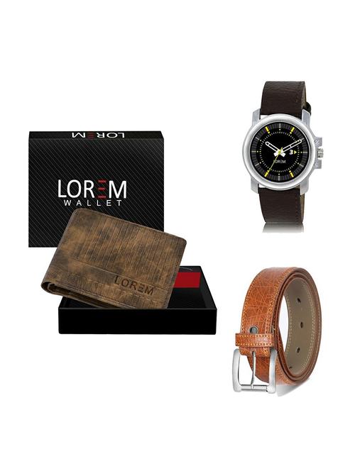 belt, wallet & watch gift combo - 19357428 - Very Small Image - 1