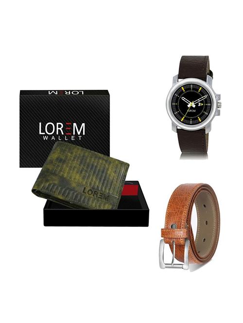 belt, wallet & watch gift combo - 19357430 - Very Small Image - 1