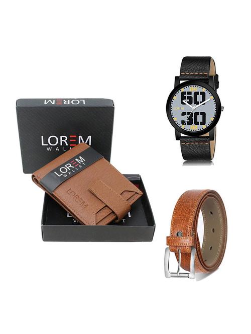 belt, wallet & watch gift combo - 19357455 - Very Small Image - 1
