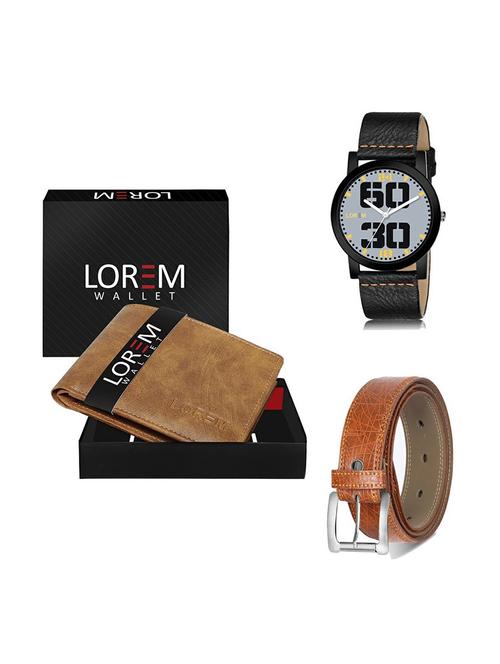 belt, wallet & watch gift combo - 19357458 - Very Small Image - 1