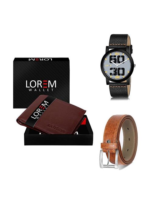 belt, wallet & watch gift combo - 19357459 - Very Small Image - 1