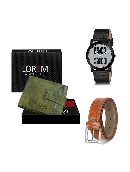 belt, wallet & watch gift combo - 19357467 - Very Small Image - 1