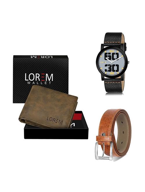 belt, wallet & watch gift combo - 19357470 - Very Small Image - 1