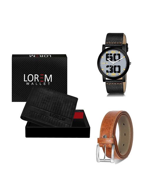 belt, wallet & watch gift combo - 19357476 - Very Small Image - 1