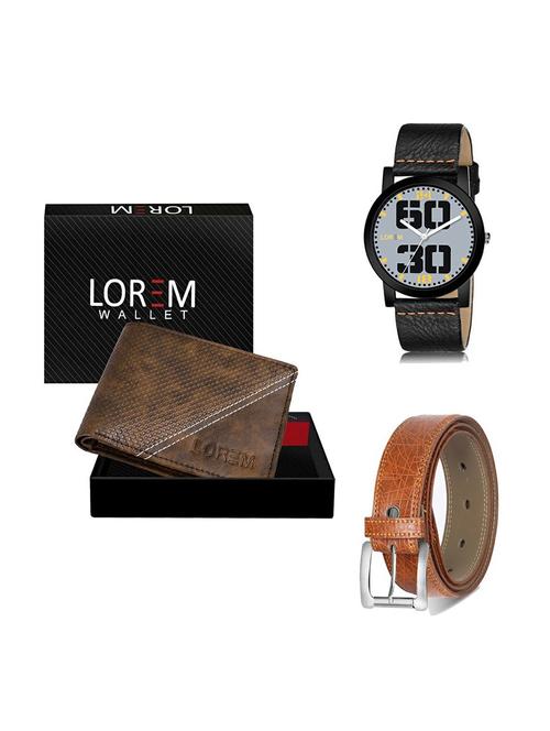 belt, wallet & watch gift combo - 19357477 - Very Small Image - 1