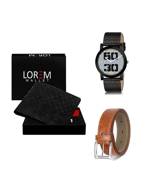 belt, wallet & watch gift combo - 19357484 - Very Small Image - 1