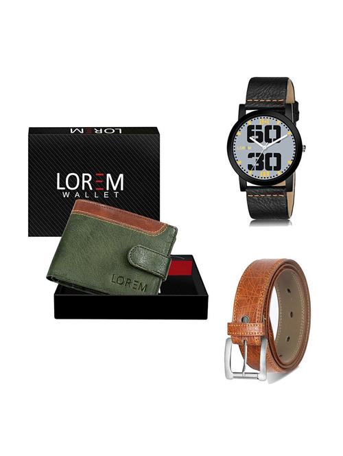 belt, wallet & watch gift combo - 19357491 - Very Small Image - 1