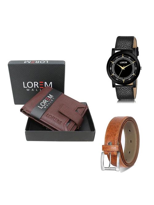 belt, wallet & watch gift combo - 19357499 - Very Small Image - 1