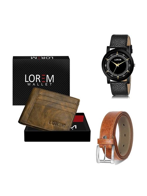belt, wallet & watch gift combo - 19357509 - Very Small Image - 1