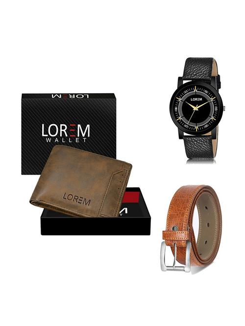 belt, wallet & watch gift combo - 19357514 - Very Small Image - 1
