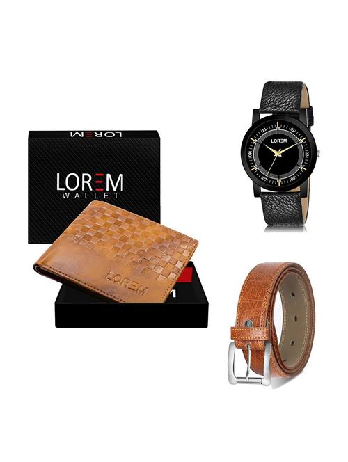 belt, wallet & watch gift combo - 19357527 - Very Small Image - 1
