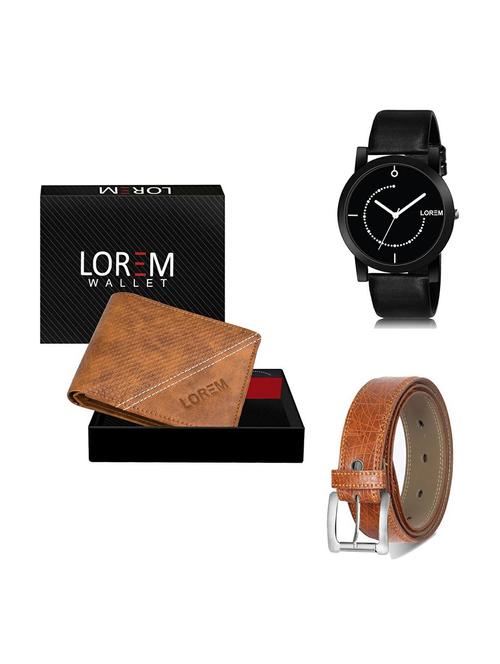 belt, wallet & watch gift combo - 19357568 - Very Small Image - 1