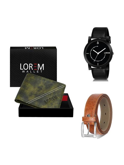 belt, wallet & watch gift combo - 19357569 - Very Small Image - 1