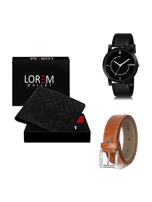 belt, wallet & watch gift combo - 19357574 - Very Small Image - 1