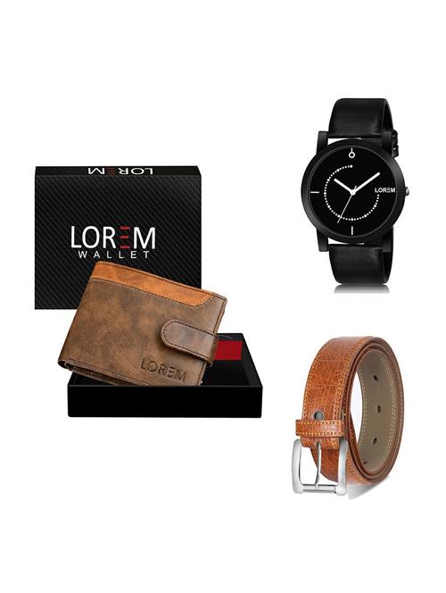 belt, wallet & watch gift combo - 19357579 - Very Small Image - 1