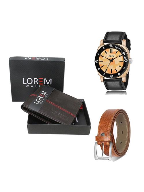 belt, wallet & watch gift combo - 19357587 - Very Small Image - 1