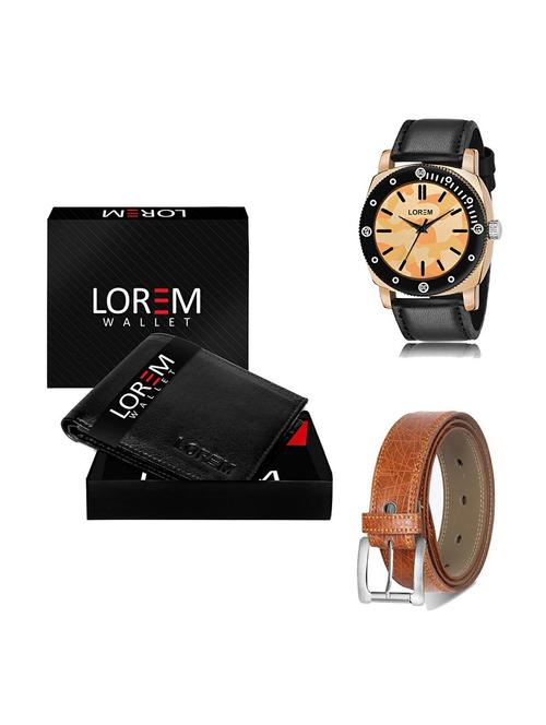 belt, wallet & watch gift combo - 19357595 - Very Small Image - 1