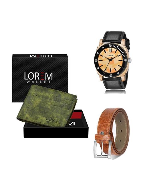 belt, wallet & watch gift combo - 19357597 - Very Small Image - 1