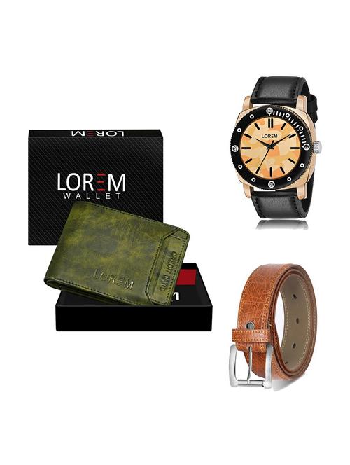 belt, wallet & watch gift combo - 19357607 - Very Small Image - 1