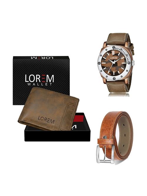 belt, wallet & watch gift combo - 19357649 - Very Small Image - 1