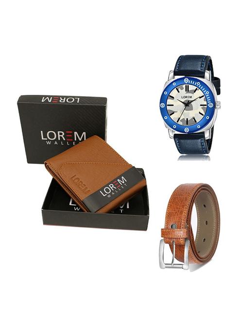 belt, wallet & watch gift combo - 19357672 - Very Small Image - 1