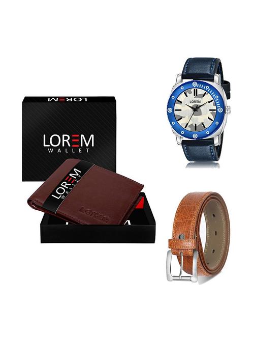 belt, wallet & watch gift combo - 19357684 - Very Small Image - 1