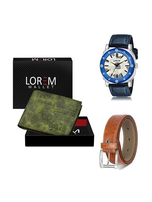 belt, wallet & watch gift combo - 19357687 - Very Small Image - 1