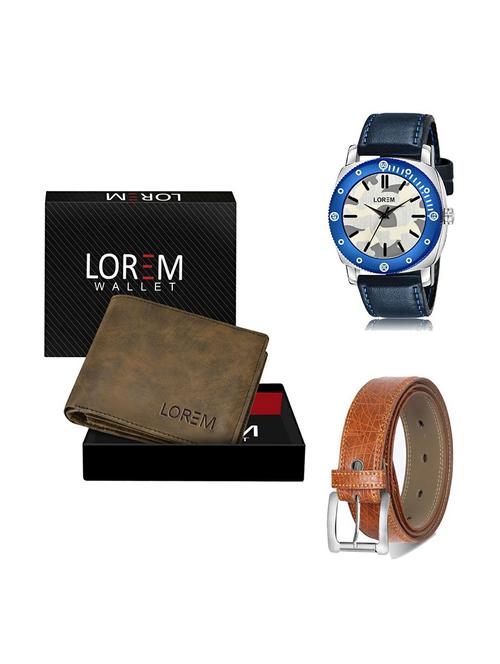 belt, wallet & watch gift combo - 19357695 - Very Small Image - 1