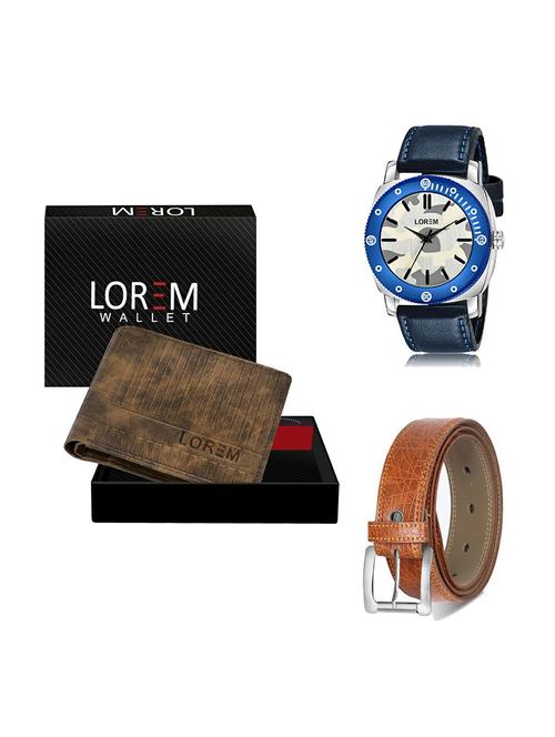 belt, wallet & watch gift combo - 19357698 - Very Small Image - 1