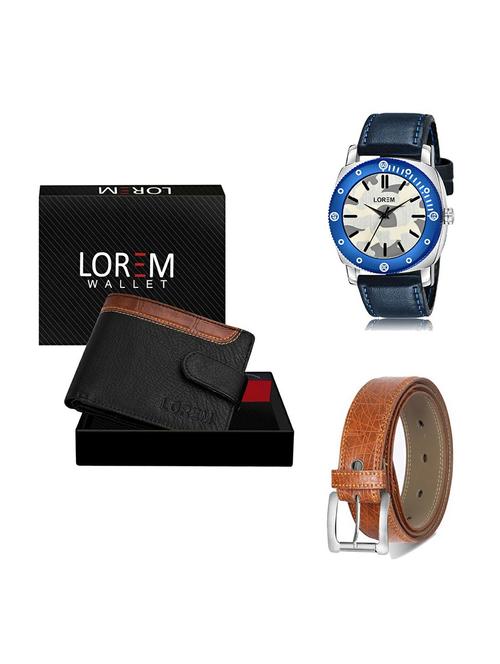 belt, wallet & watch gift combo - 19357715 - Very Small Image - 1