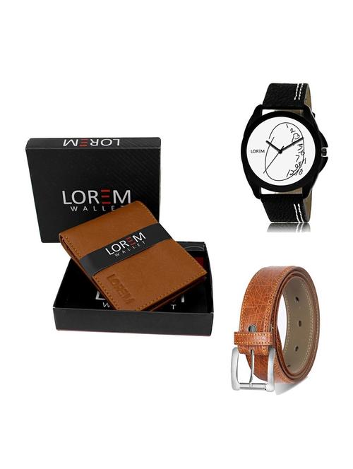 belt, wallet & watch gift combo - 19357718 - Very Small Image - 1