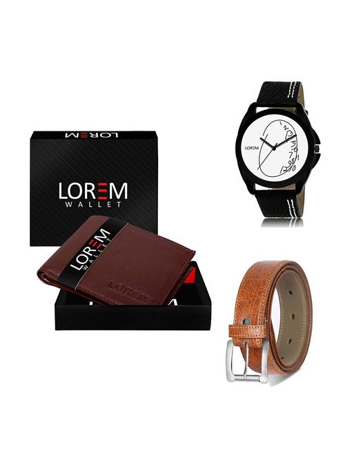 belt, wallet & watch gift combo - 19357729 - Very Small Image - 1