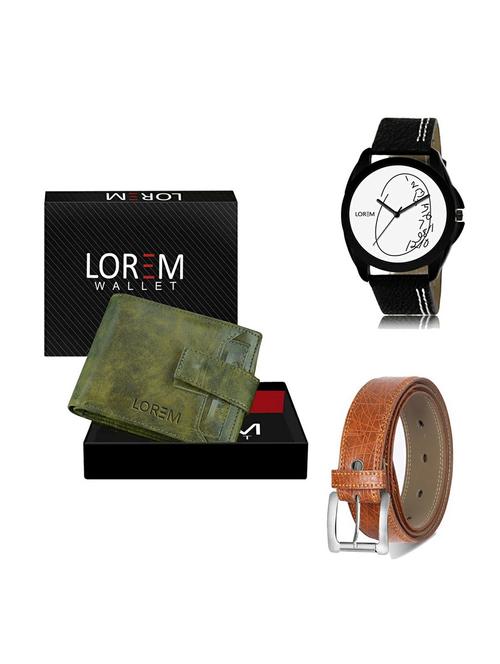 belt, wallet & watch gift combo - 19357737 - Very Small Image - 1