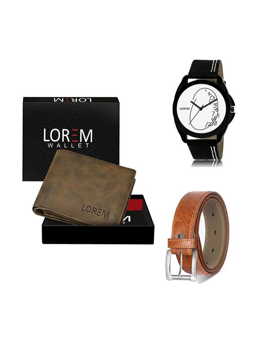 belt, wallet & watch gift combo - 19357740 - Very Small Image - 1