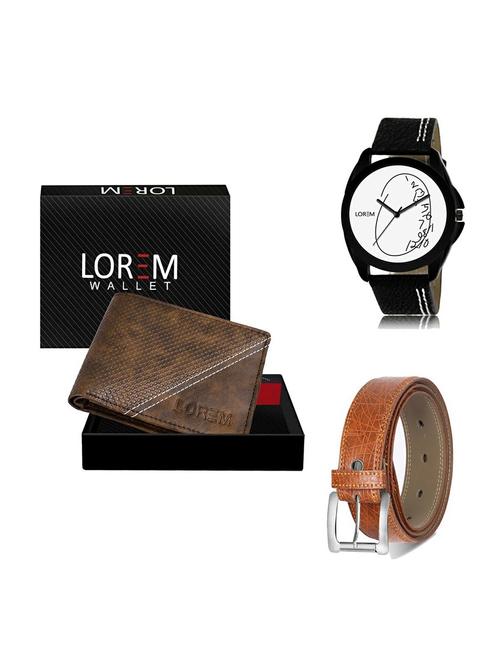 belt, wallet & watch gift combo - 19357747 - Very Small Image - 1
