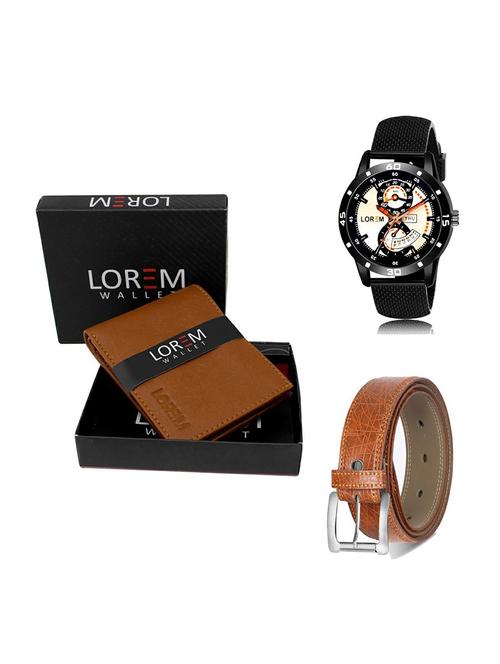 belt, wallet & watch gift combo - 19357763 - Very Small Image - 1