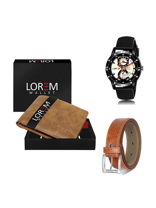 belt, wallet & watch gift combo - 19357773 - Very Small Image - 1