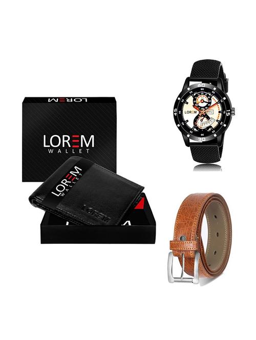 belt, wallet & watch gift combo - 19357775 - Very Small Image - 1