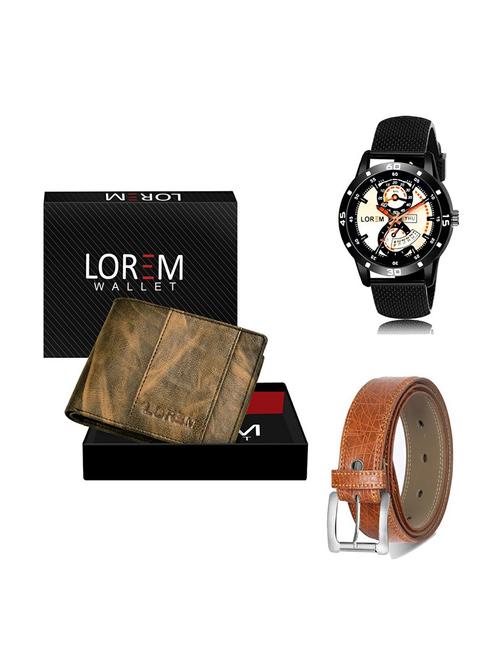 belt, wallet & watch gift combo - 19357780 - Very Small Image - 1