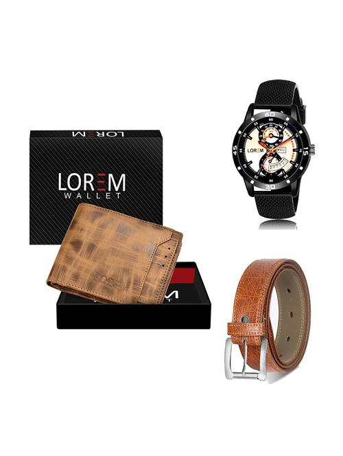 belt, wallet & watch gift combo - 19357781 - Very Small Image - 1