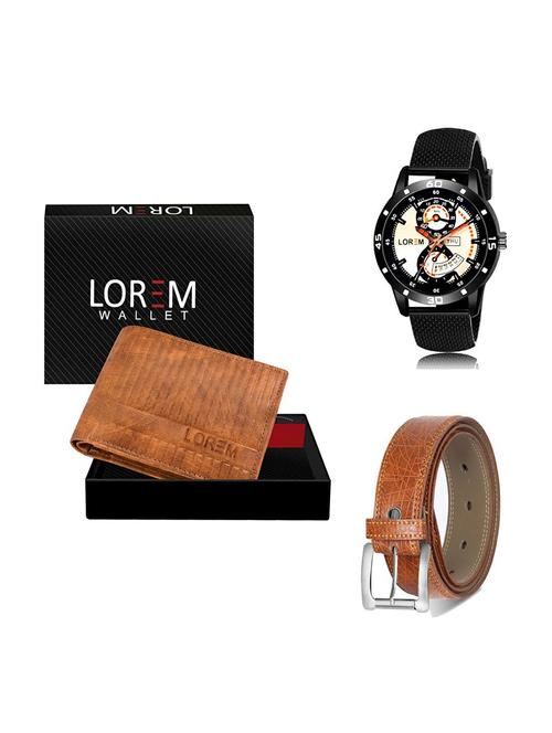 belt, wallet & watch gift combo - 19357789 - Very Small Image - 1