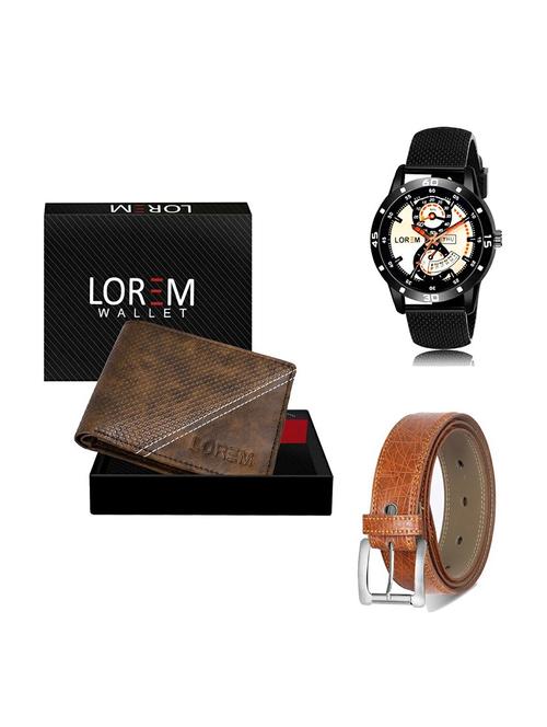 belt, wallet & watch gift combo - 19357792 - Very Small Image - 1