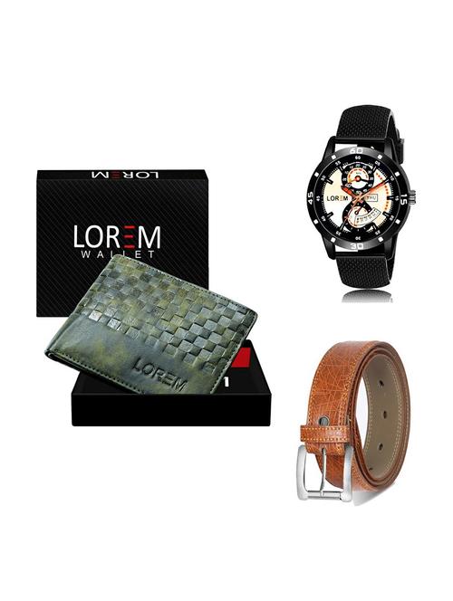 belt, wallet & watch gift combo - 19357798 - Very Small Image - 1