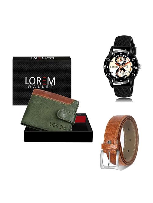 belt, wallet & watch gift combo - 19357806 - Very Small Image - 1